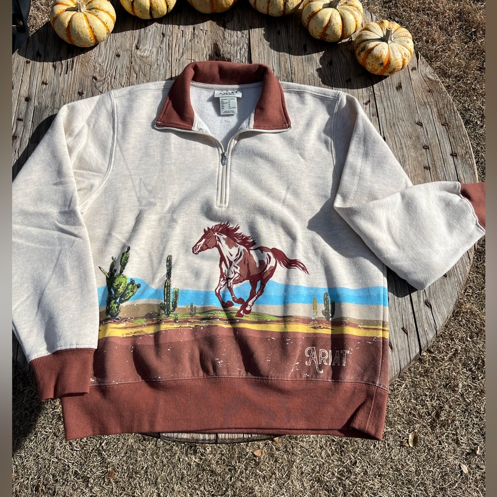 Ariat 1/4 zip Western Pullover